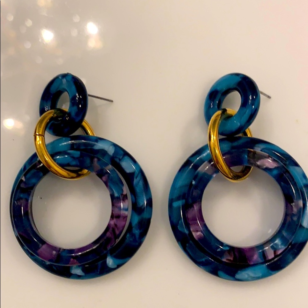 Lele Sadoughi double ring earrings
